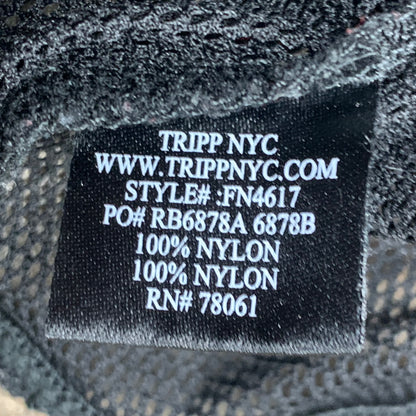 Tripp NYC 00s fishnet long sleeve crop top