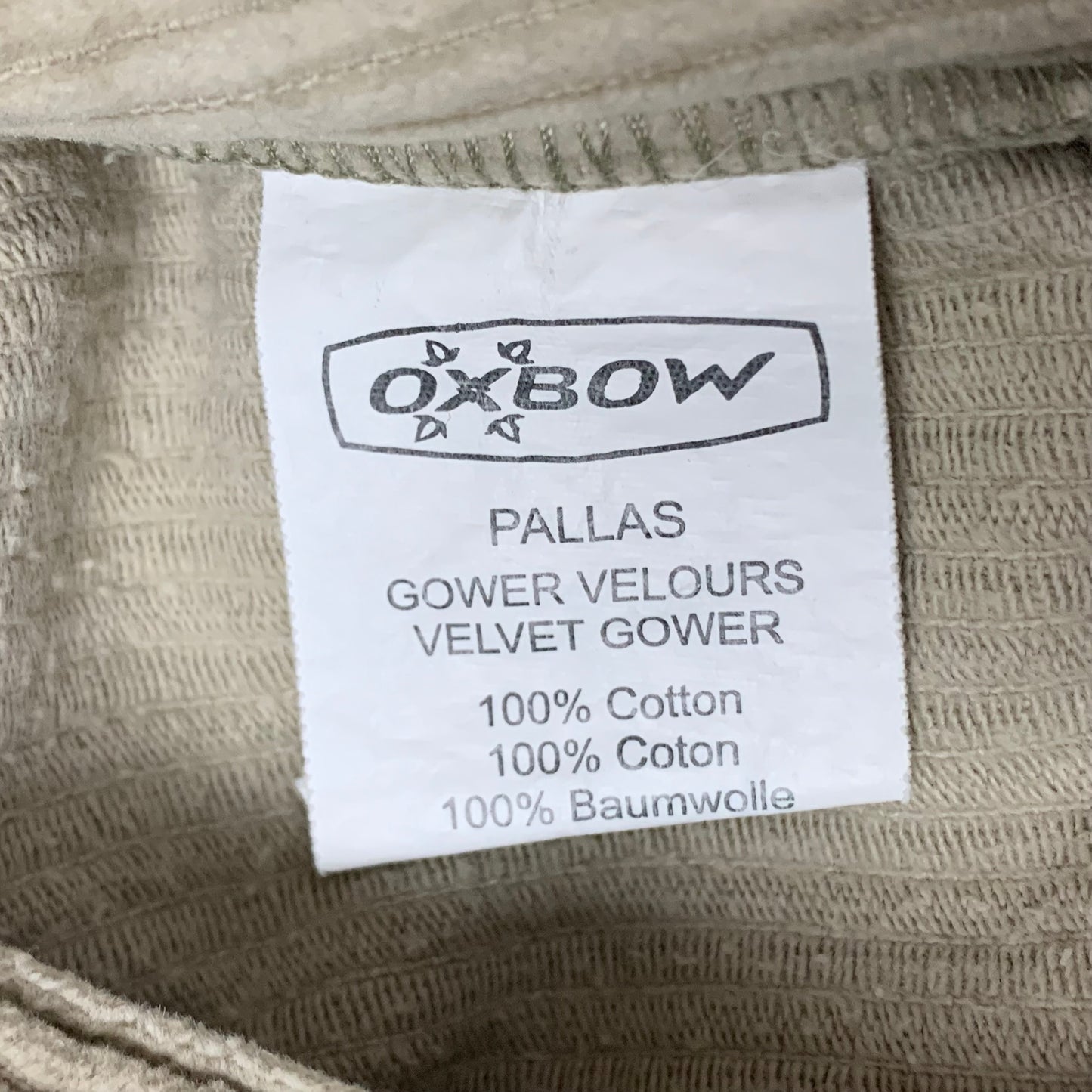 Oxbow 00s cream corduroy baggy jeans (32")