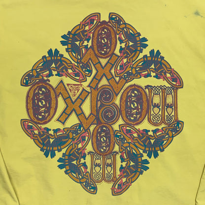 Oxbow 90s yellow graphic boxy zip jacket