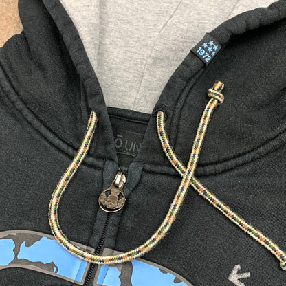 Ecko Unltd. 00s black grey graphic hoodie