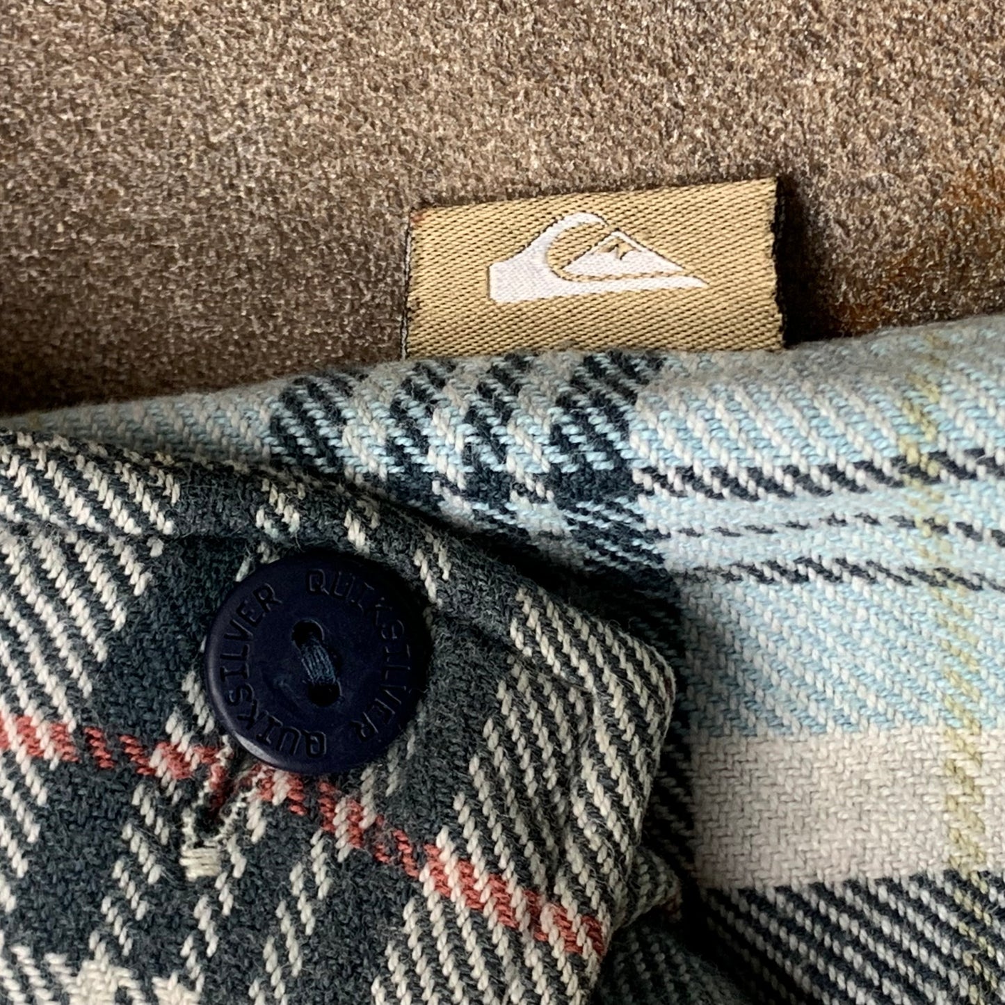 Quiksilver 90s plaid flannel shirt (S)