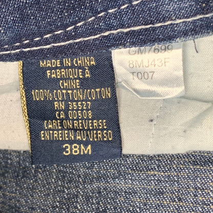 Marithé + Francois Girbaud 00s navy baggy cargo jorts (38")