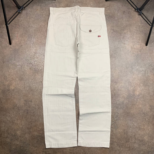 Quiksilver 00s cream baggy denim jeans