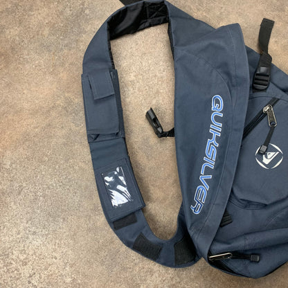 Quiksilver 00s graphic blue sling bag