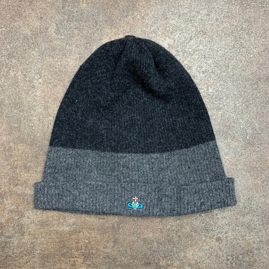 Vivienne Westwood Man 00s black grey beanie