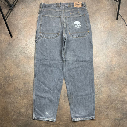 Goeland 00s grey baggy skull jeans