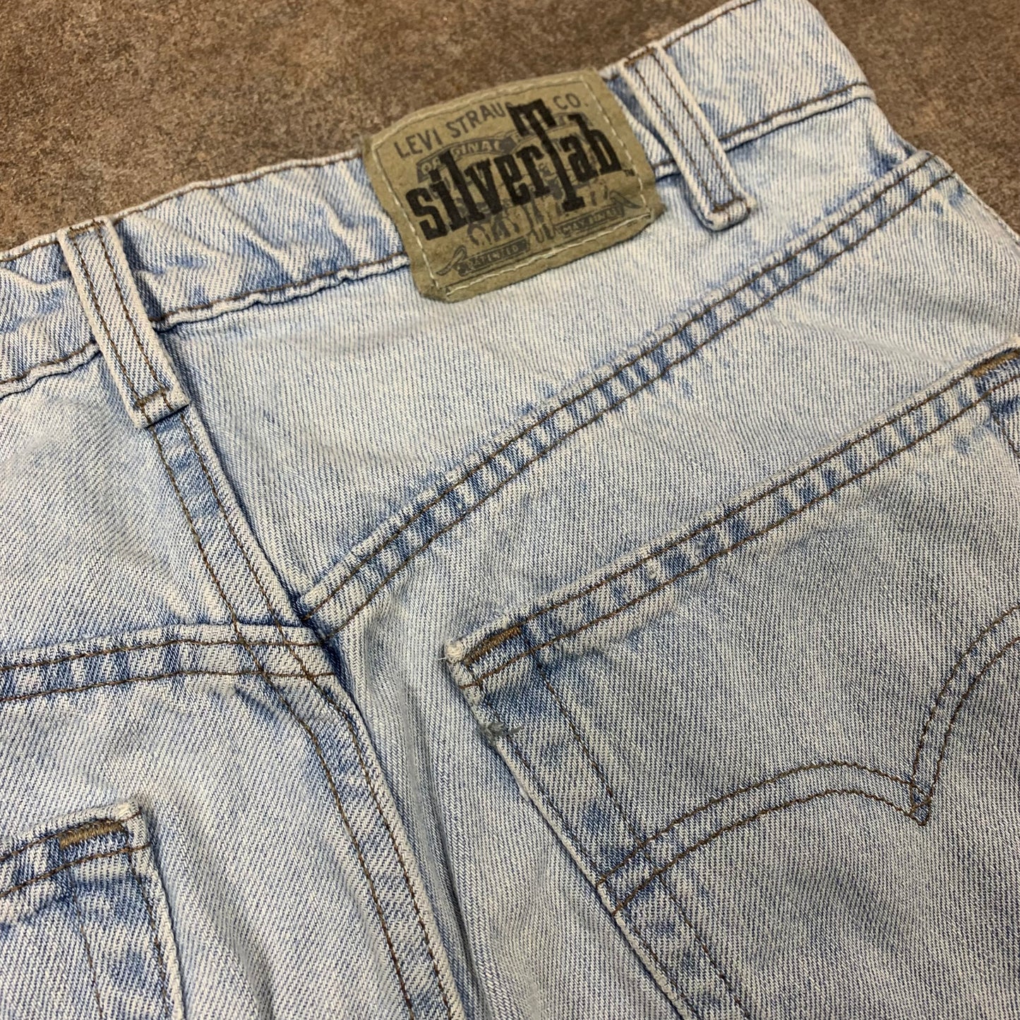 Levi's Silvertab 00s pale baggy jeans (33")