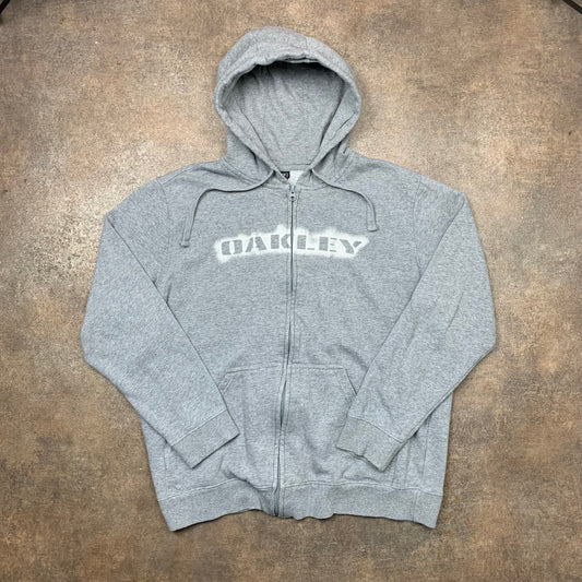 Oakley 00s graphic zip hoodie