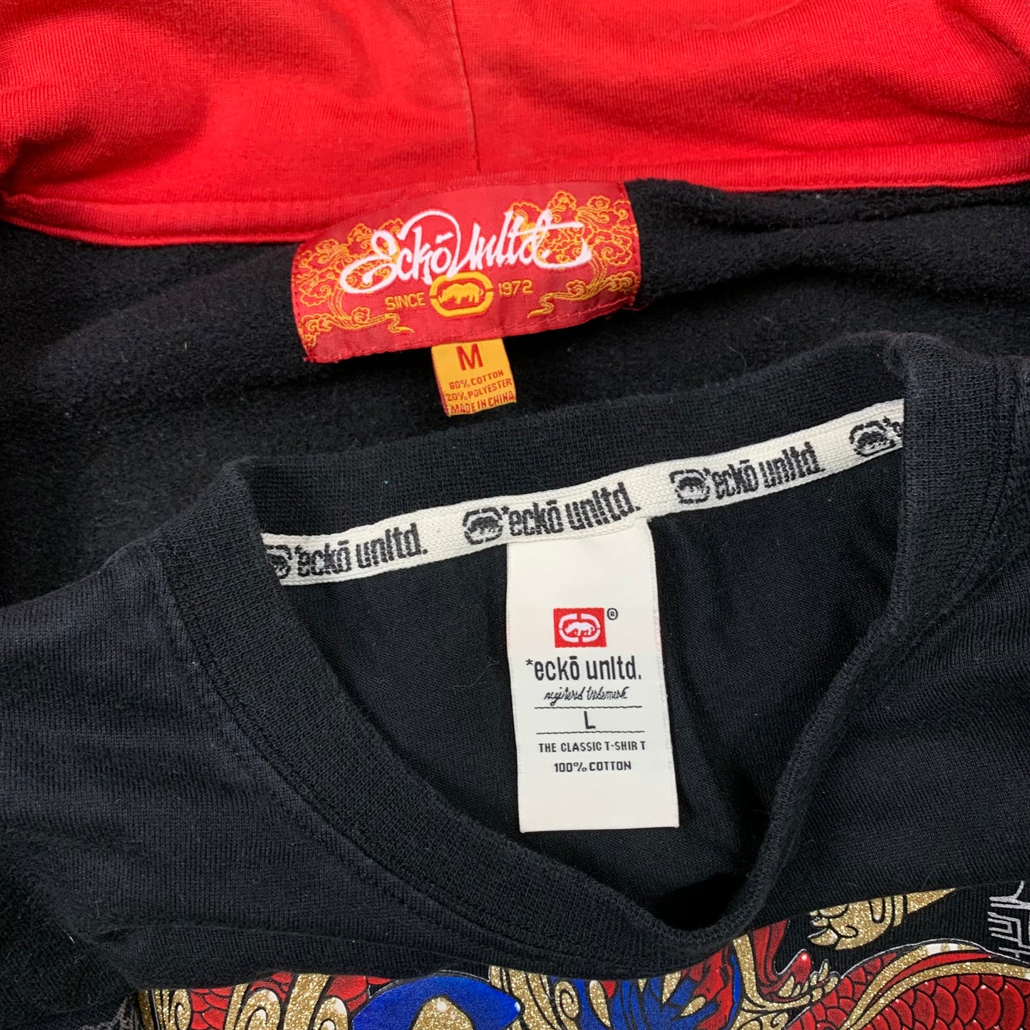 Ecko Unltd. 00s matching jeans, hoodie & tee set