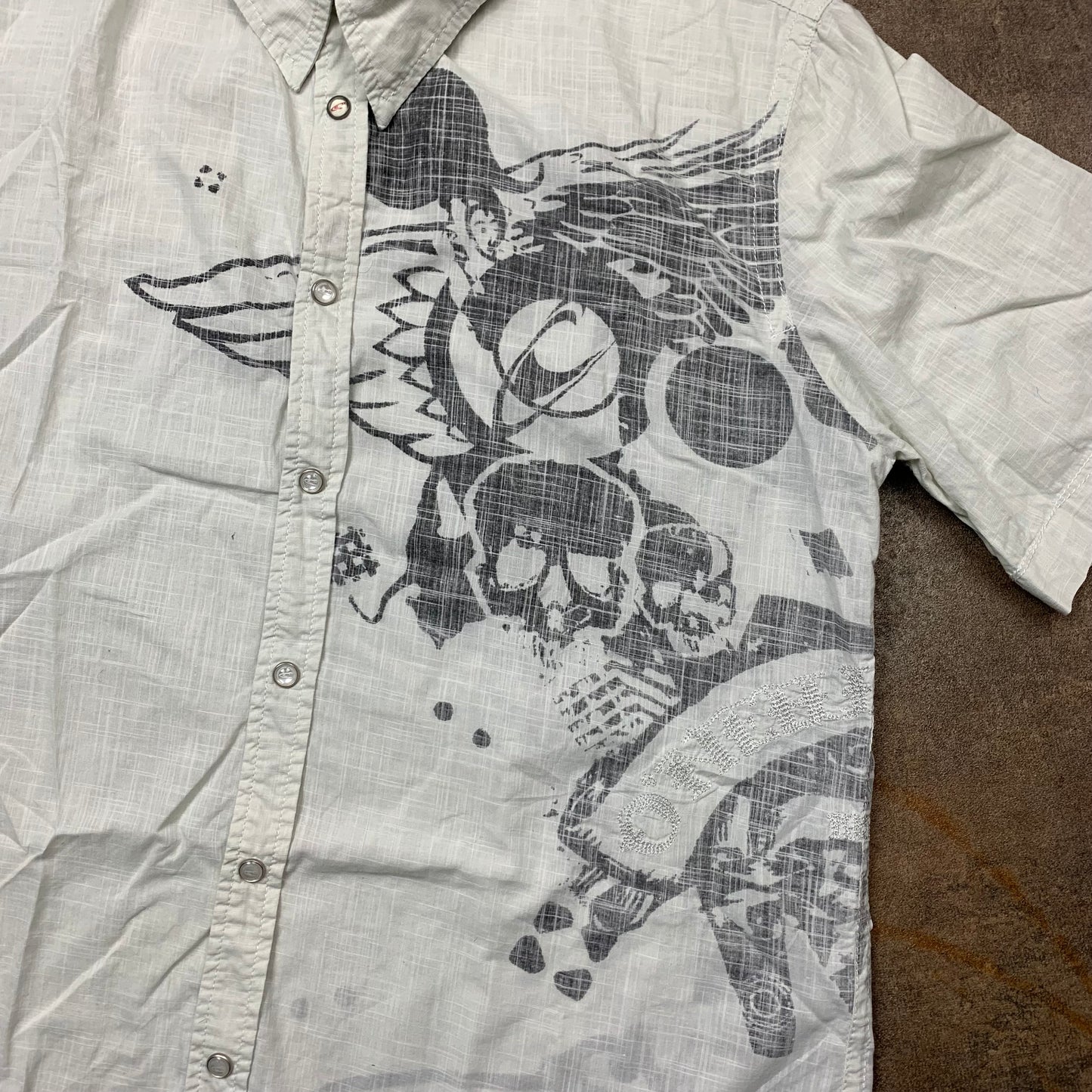 O'Neill 00s grunge graphic shirt (L)