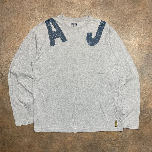 Armani Jeans 00s grey long sleeve tee