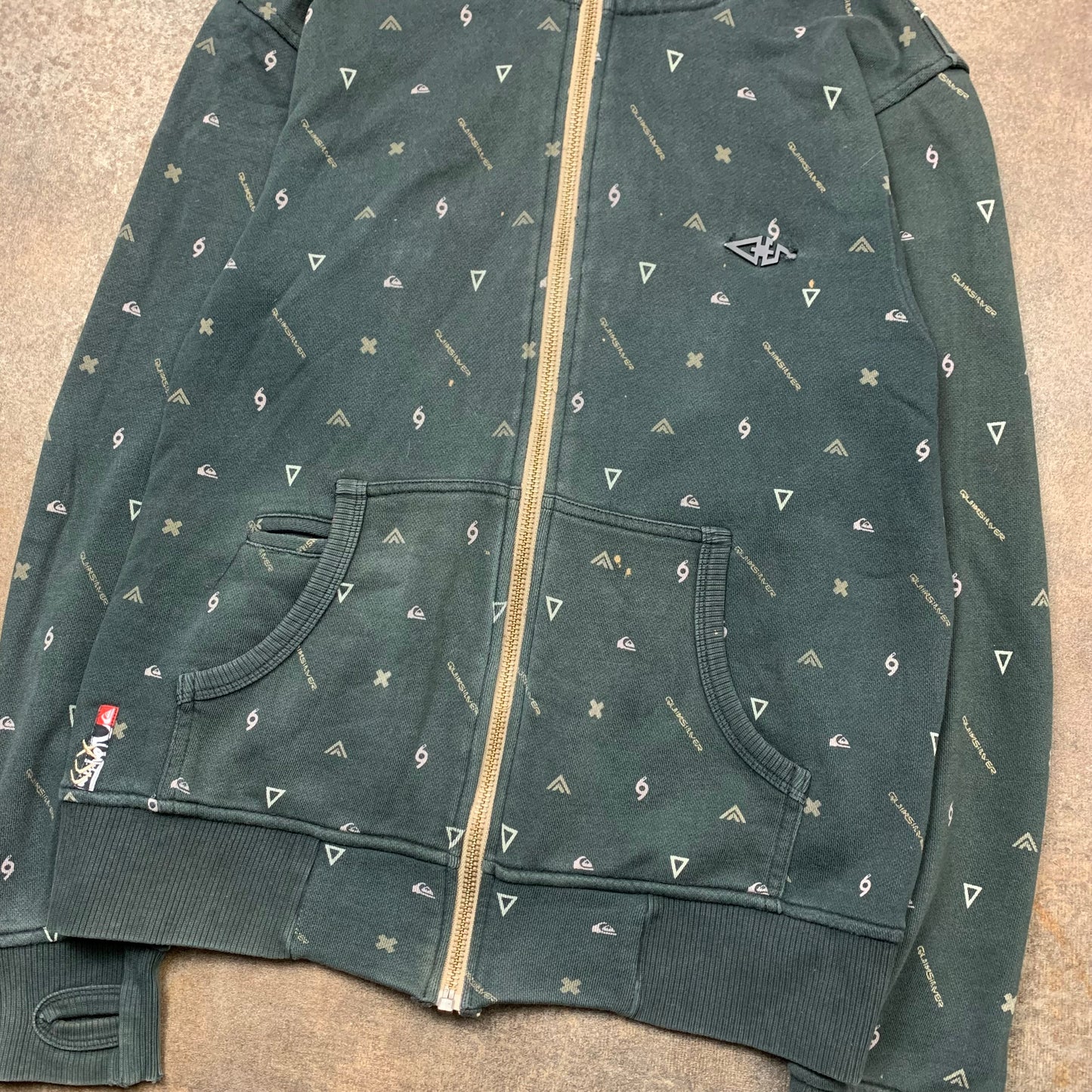 Quiksilver 00s full zip hoodie (S)