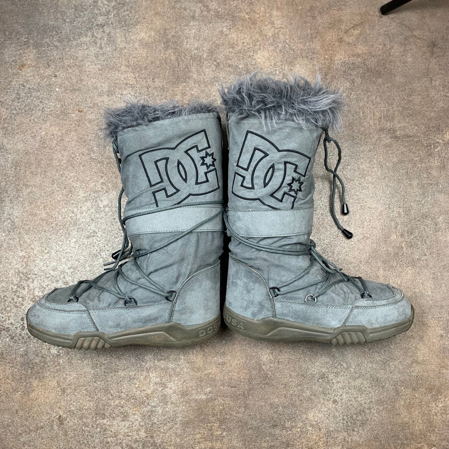 DC Shoes 00s grey suede Chalet snow boots (8)