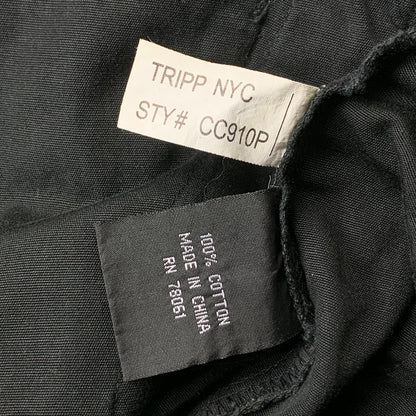 Tripp NYC 90s black pinstripe maxi skirt (M)