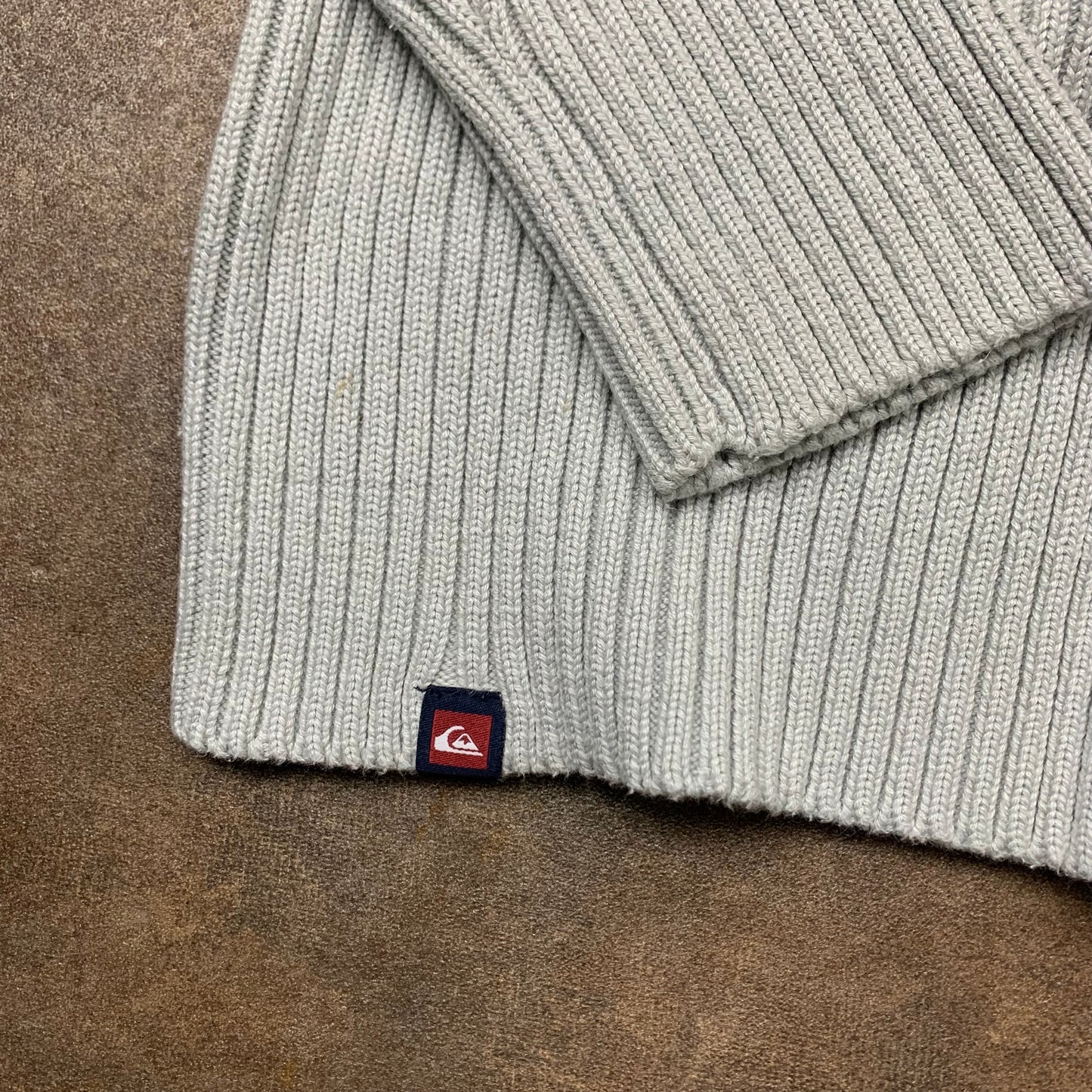 Quiksilver 90s off-white side stripe knit (S)