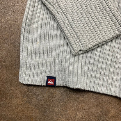 Quiksilver 90s off-white side stripe knit (S)