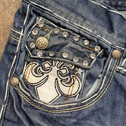 Reve Kayden K 00s flared graphic baggy jeans