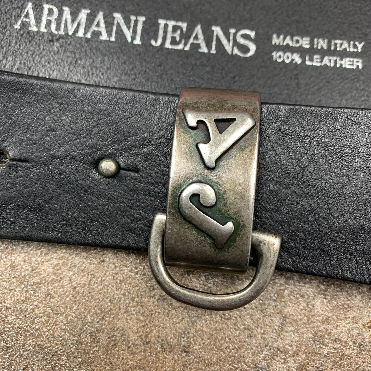 Armani Jeans 00s logo belt