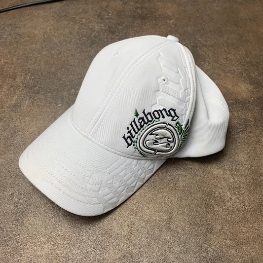 Billabong 00s white surf graphic cap