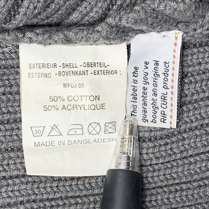 Rip Curl 00s grey asymmetrical knit
