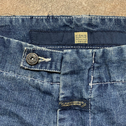 Marithé + Francois Girbaud 00s navy baggy cargo jorts (38")