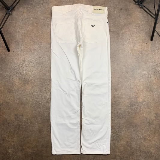 Emporio Armani executive program white chinos