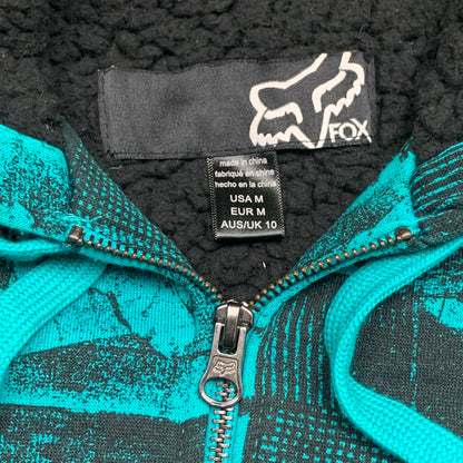 Fox Racing 00s fur lined graphic hoodie