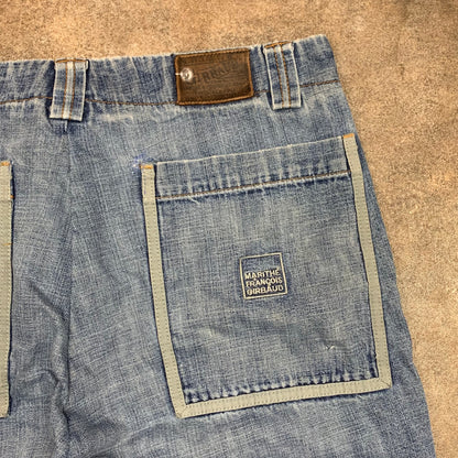 Marithé + François Girbaud 00s blue baggy jeans
