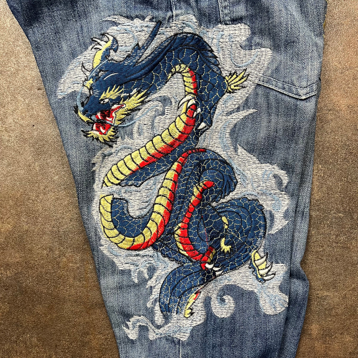 Affliction 00s baggy graphic jeans (34")