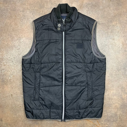 Armani Jeans 00s black puffer gilet