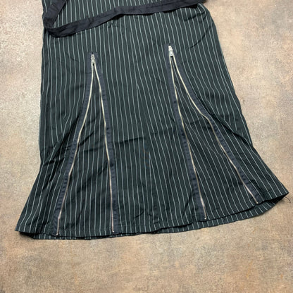 Tripp NYC 90s black pinstripe maxi skirt (M)