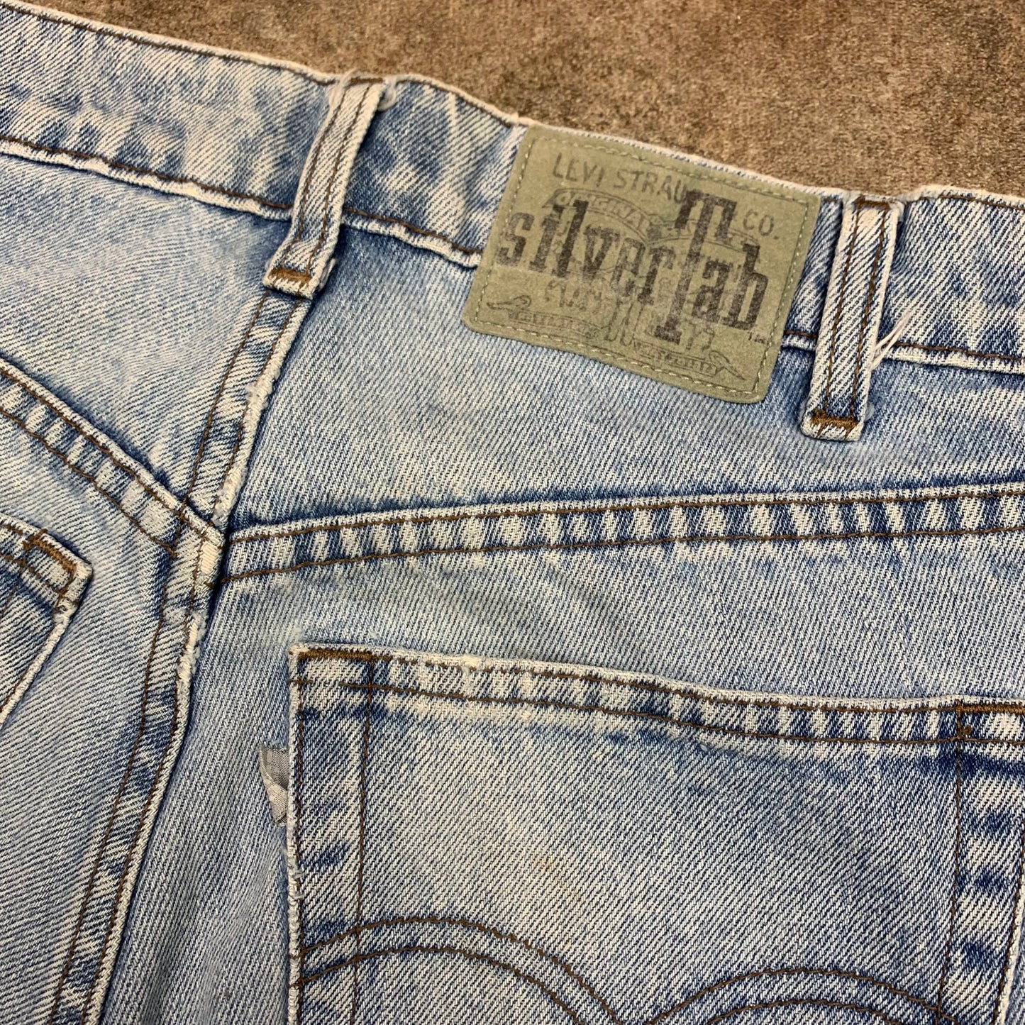 Levi's Silvertab 00s baggy pale blue jeans