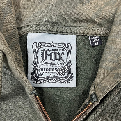 Fox Racing 00s graphic zip hoodie (M)