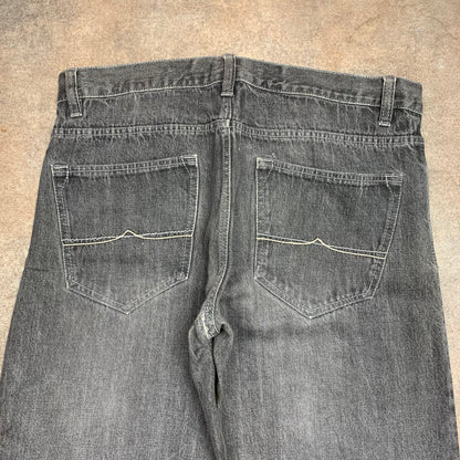 Avirex 00s baggy grey grunge denim jeans
