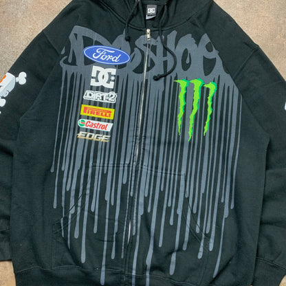 DC Shoes Ken Block Monster Energy 00s zip hoodie (L)