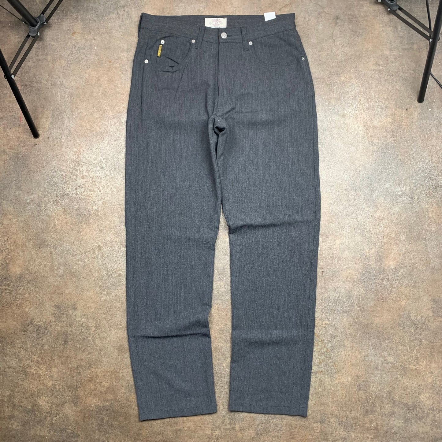 Armani Jeans 00s grey striped jeans