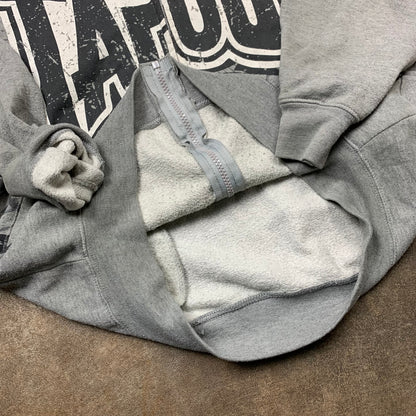Tapout 00s graphic grunge zip hoodie (L)