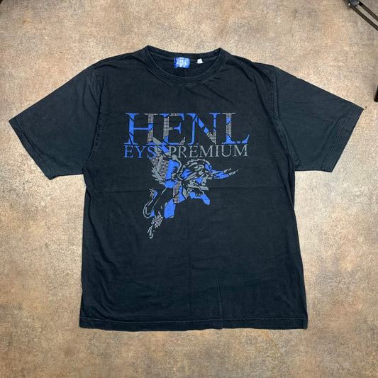 Henleys 00s black grunge graphic tee