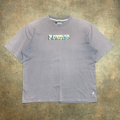 Mambo 00s purple-grey faded graphic tee
