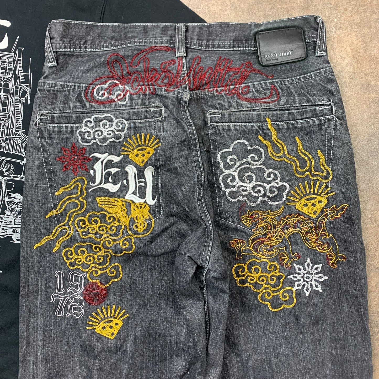 Ecko Unltd. 00s matching jeans, hoodie & tee set