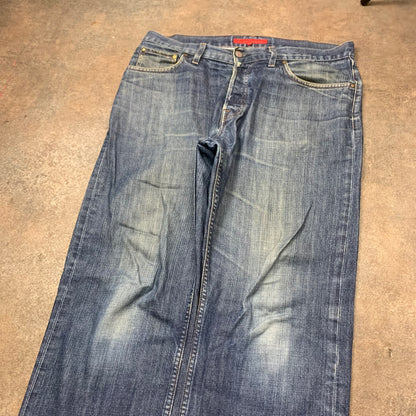 FCUK 00s baggy faded jeans (34")