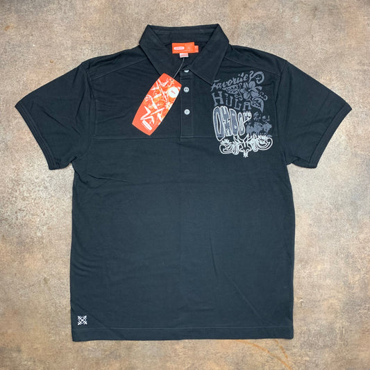 Oxbow 00s deadstock graphic polo shirt