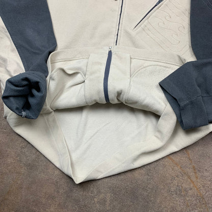 Billabong 00s embroidered cream fleece