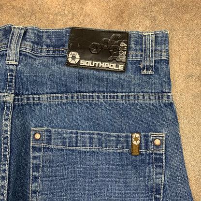 Southpole 00s baggy brown tab jeans