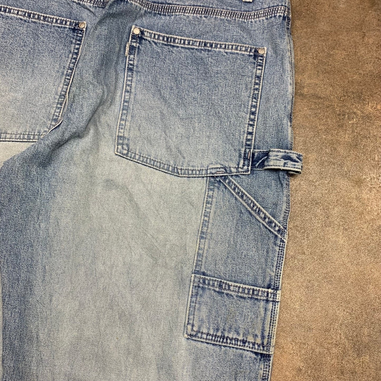 Levi's Silvertab 00s baggy carpenter blue jeans