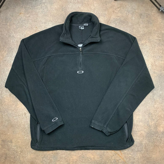 Oakley 00s black quarter zip fleece