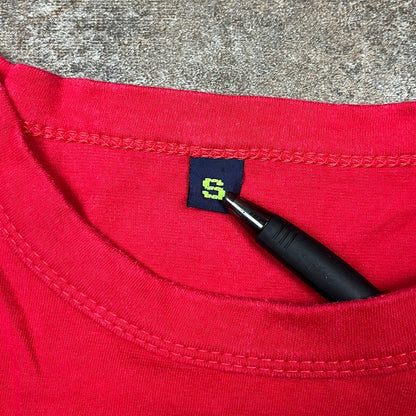 Cyberdog 00s red graphic tee (S)