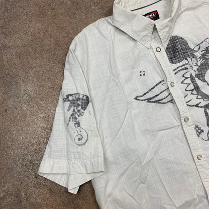 O'Neill 00s grunge graphic shirt (L)