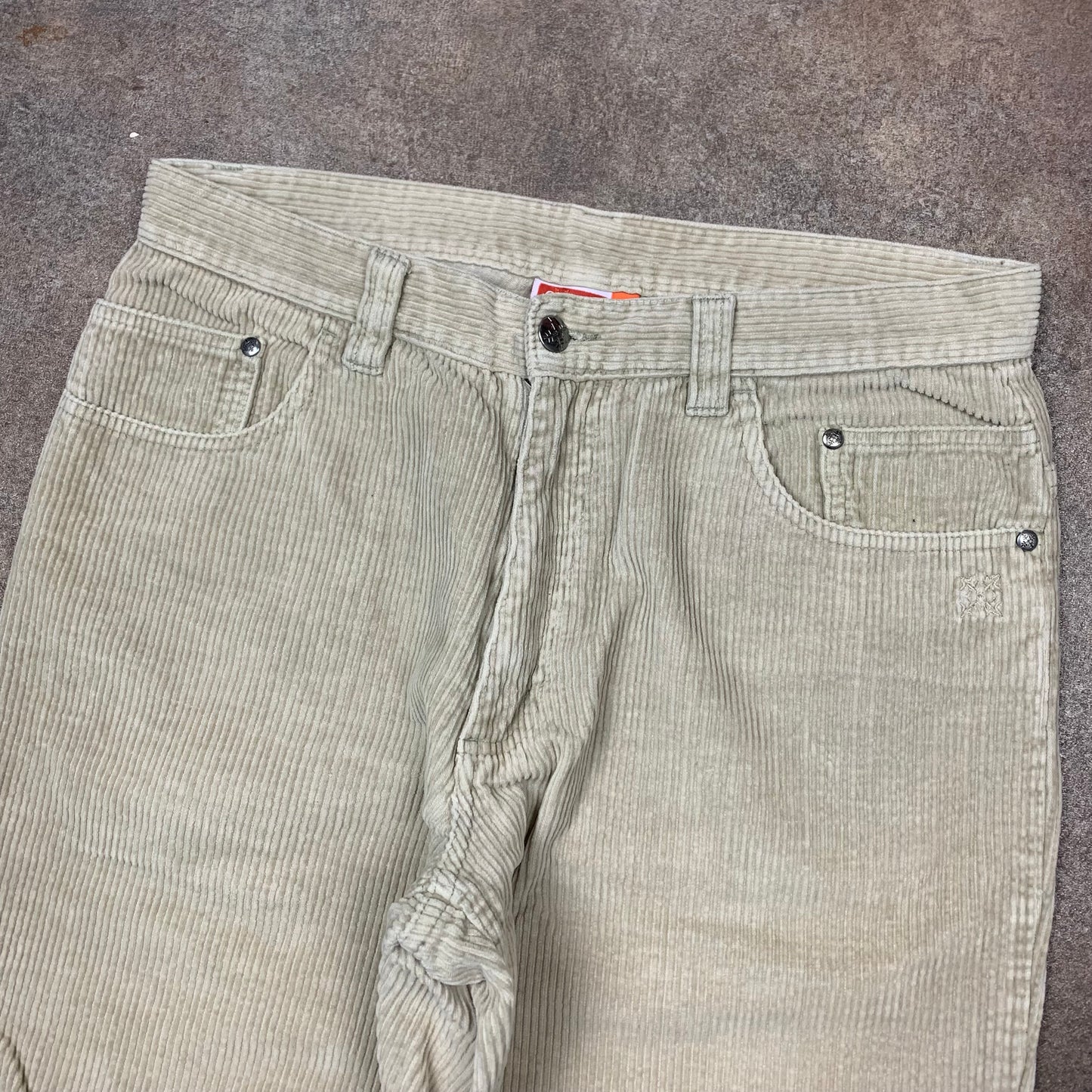 Oxbow 00s cream corduroy baggy jeans (32")
