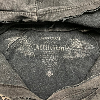 Affliction 00s black Birds of Prey hoodie